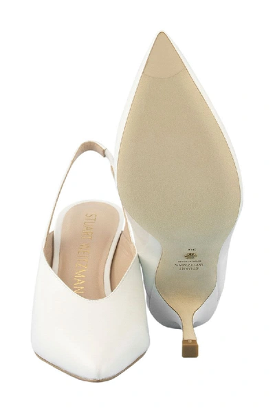 Shop Stuart Weitzman The Avianna 75 Pump In Perla Light Gray