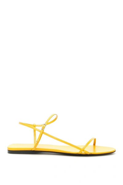 Shop The Row Bare Sandals Flat In Mustard