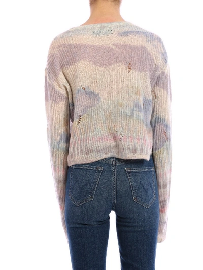 Shop Amiri Tie-dye Cashmere Sweater In Multicolor