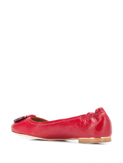 Shop Tory Burch Flat Shoes In Rosso