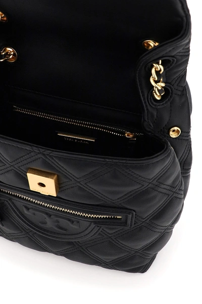 Shop Tory Burch Fleming Soft Mini Backpack In Black