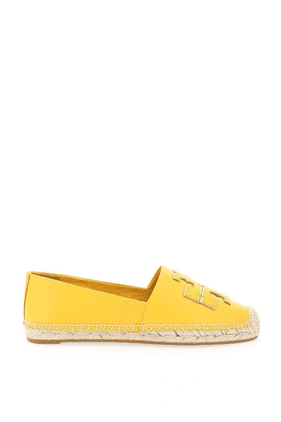 Shop Tory Burch Ines Leather Espadrilles In Goldfinch   Goldfinch   Gold