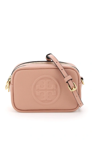 Shop Tory Burch Perry Bombe' Mini Camera Bag In Pink Moon