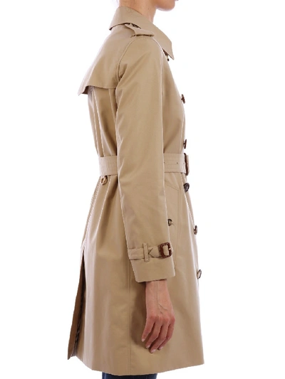 Shop Burberry Trench Coat In Beige