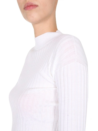 Shop Bottega Veneta Turtleneck Sweater In White