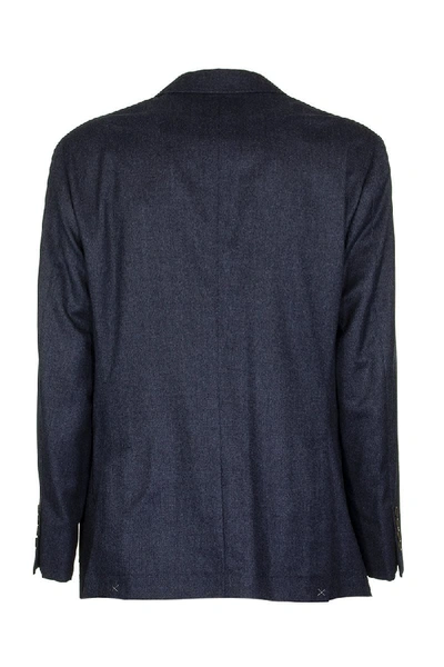 Shop Brunello Cucinelli Two-piece Navy Blue Wool Suit