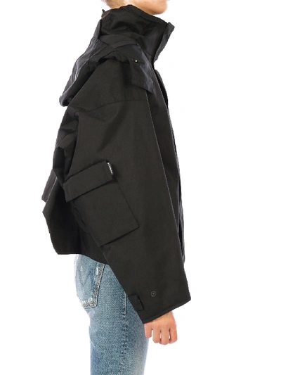 Shop Balenciaga Upside-down Jacket Black