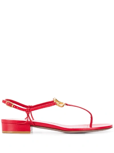 Shop Valentino Garavani Sandals In Rosso