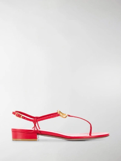 Shop Valentino Garavani Sandals In Rosso