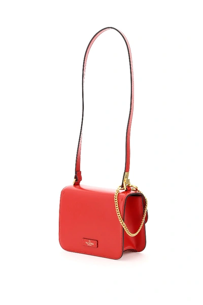 Shop Valentino Garavani Small Vsling Shoulder Bag In Rouge Pur