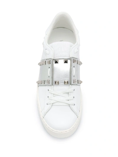 Shop Valentino Garavani Sneakers In Argento