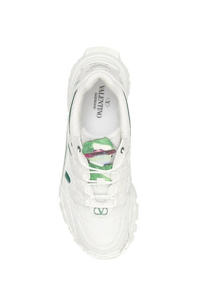 Shop Valentino Garavani Undercover Climbers Sneakers In Bianco S Green Bia Bia A Sample P Grey