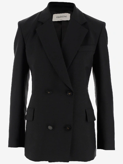 Shop Valentino Jackets In Nero