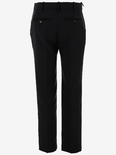 Shop Valentino Trousers In Nero