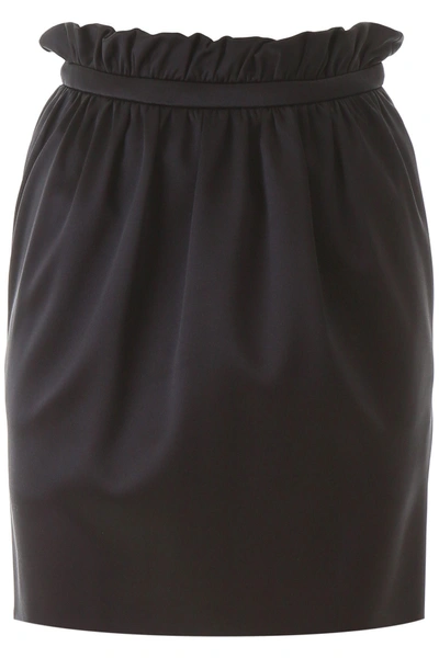 Shop Versace Bubble Mini Skirt In Black