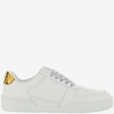 Shop Versace Sneakers In Bianco