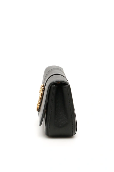 Shop Versace Virtus Mini Bag In Nero Oro Tribute