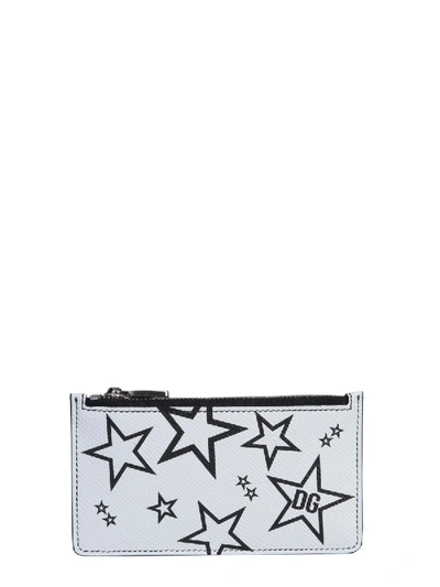 Shop Dolce & Gabbana Vertical Credit Card Holder In White