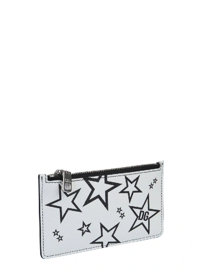 Shop Dolce & Gabbana Vertical Credit Card Holder In White