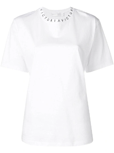 Shop Victoria Victoria Beckham T-shirts And Polos In Bianco
