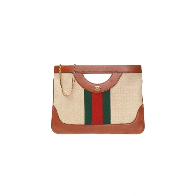 Shop Gucci Vintage Gg Bag In Bianco