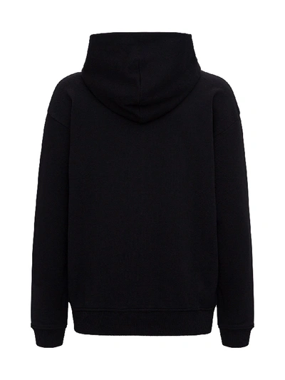 Shop Givenchy Vintage Logo Hoodie In Black