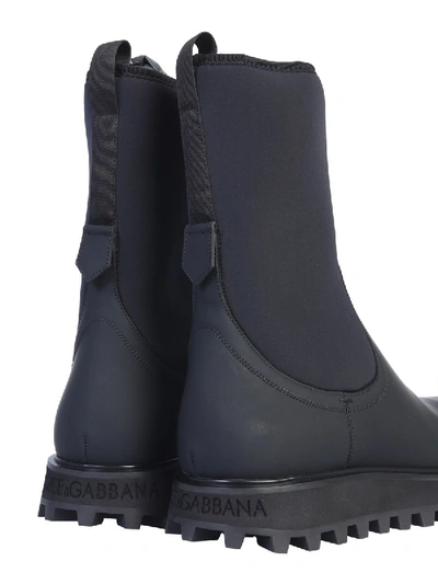 Shop Dolce & Gabbana Vulcanized Boot In Black