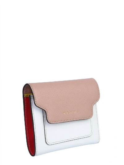 Shop Marni Wallet With Logo In Pink