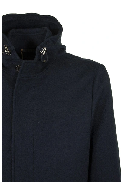 Shop Loro Piana Warwick Parka Coat In Dark Blue