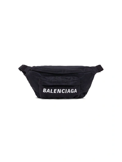 Shop Balenciaga Wheel Belt Bag In Black