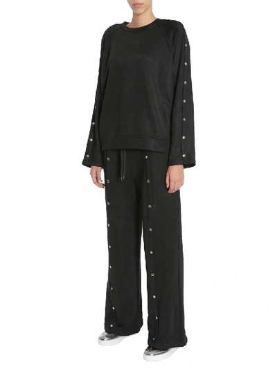 Shop Alexander Wang Wide Trousers In Black