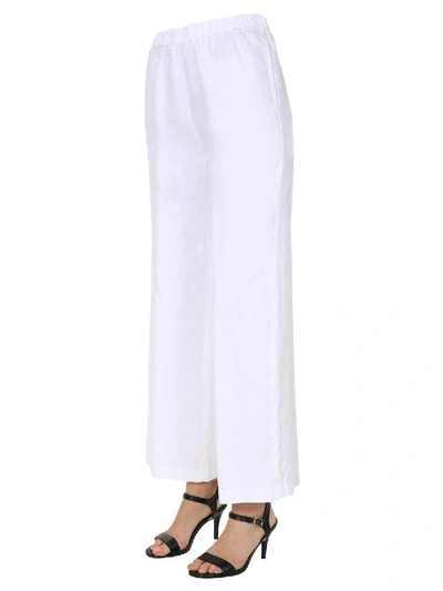 Shop Aspesi Wide Trousers In White