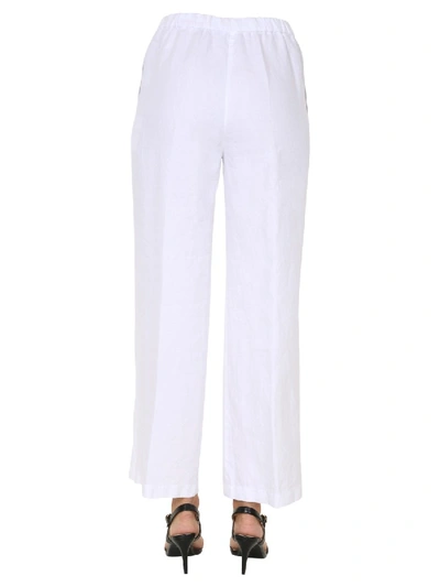 Shop Aspesi Wide Trousers In White
