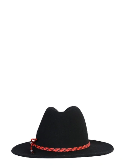Shop Paul Smith Wide-brimmed Hat In Black