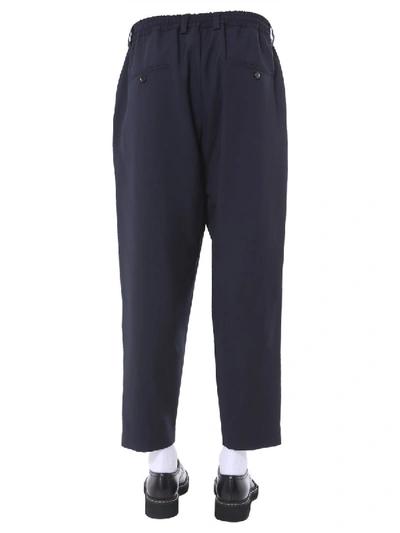 Shop Marni Wool Pants In Blue
