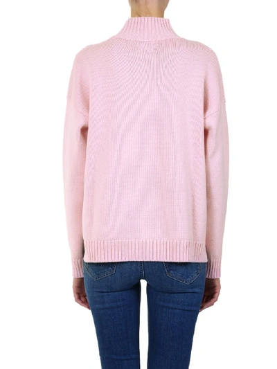 Shop Ganni Wool Sweater Pink