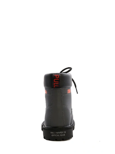 Shop Heron Preston Worker Boots In Grey