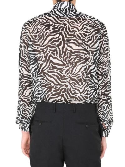 Shop Saint Laurent Yves Collar Shirt In Black