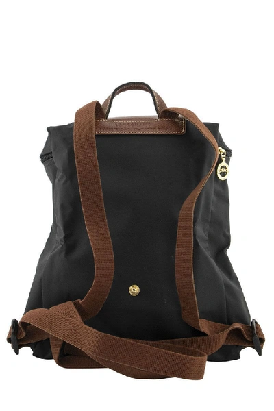 Shop Longchamp Zainle Pliage Backpack In Black