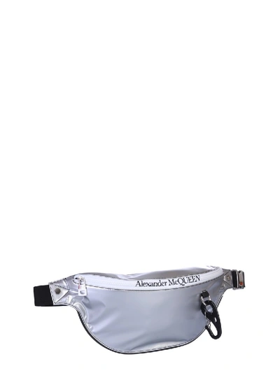 Shop Alexander Mcqueen “harness” Baby Bag In Silver