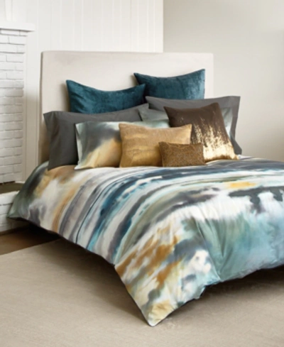 Shop Michael Aram Closeout!  After The Storm King Duvet Cover In Surf