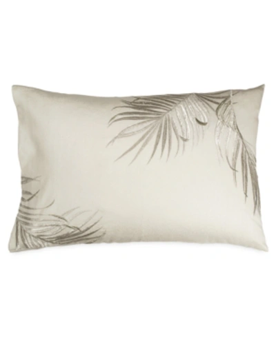 Shop Michael Aram Palm King Pillow Sham Bedding In Ivory