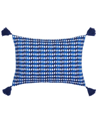 Shop Trina Turk Closeout!  Samba De Roda Allover Triangle Breakfast Pillow Bedding In Dark Blue