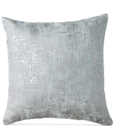 Shop Dkny Refresh Metallic-print 16" Square Decorative Pillow Bedding In Mist