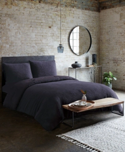 Shop French Connection Evening Mist 3-piece Queen Comforter Set Bedding In Dark Grey