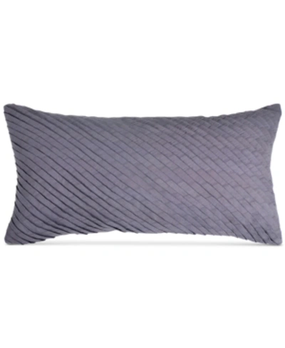 Shop Dkny X-factor Pleated 11" X 22" Decorative Pillow Bedding In Purple Dusk