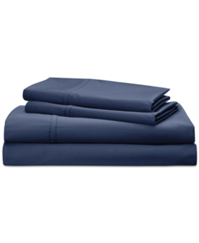 Ralph Lauren Spencer 475 Thread Count Cotton Sateen 4-pc. Sheet Set, California King In Navy