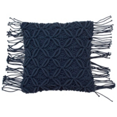 Shop French Connection Avery Decorative Throw Pillow In Dark Navy