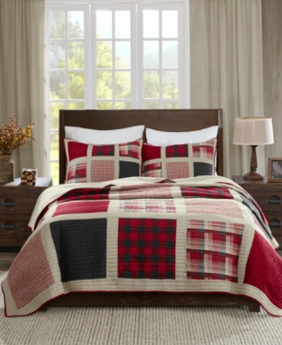 Shop Woolrich Huntington Reversible 3-pc. Quilt Set, King/california King In Red