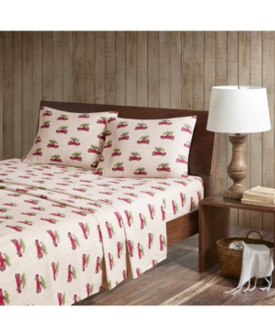 Woolrich Printed Flannel 3-pc. Sheet Set, Twin In Tan Cars